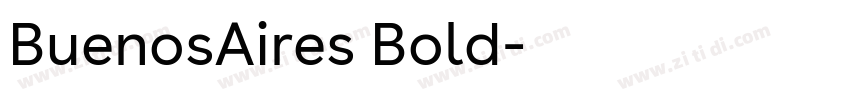 BuenosAires Bold字体转换